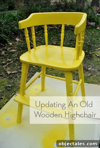updating-an-old-wooden-highchair