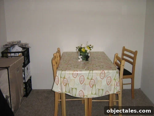 Dining area before