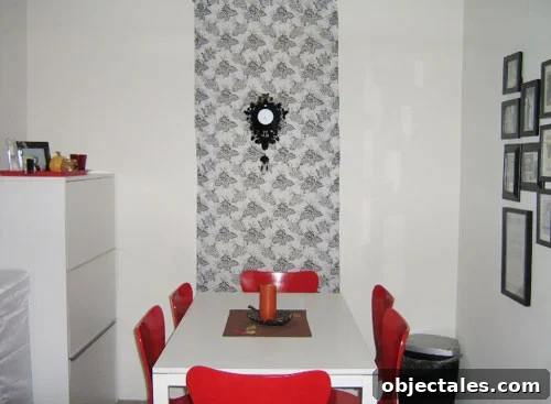 Dining area after
