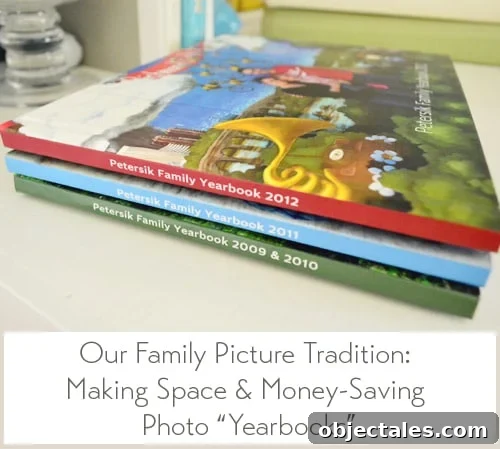 Creating Our Annual Family Photo Book: A Step-by-Step Guide 2 Our Family Picture Tradition Making Space And Money Saving Photo Yearbooks Title Card