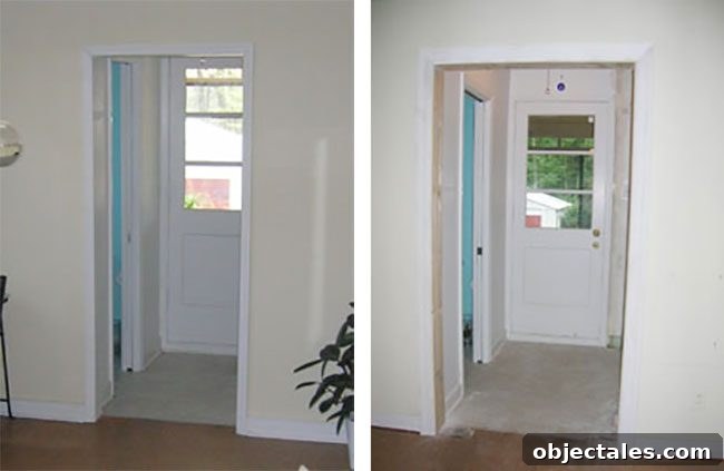 Widening Our Doorways Day 2: Progress and Next Steps 3 Widened doorway to the sunroom