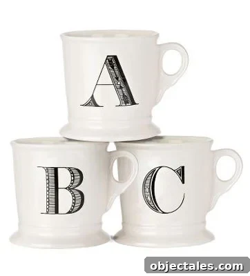 Anthropologie monogram mugs