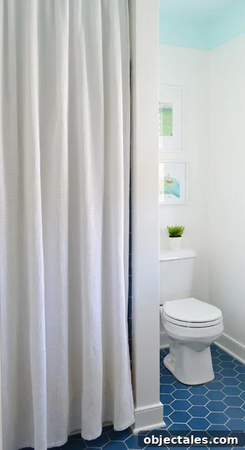 How to Paint a Bathroom Ceiling and Add Trim 3 Blues-AFTER-Vertical-3