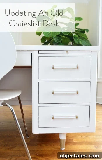 How to Paint an Old Desk for a Smooth, Durable Finish 2 updating-an-old-craigslist-desk