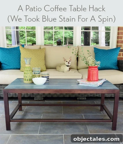 making-an-outdoor-coffee-table-blue-stain