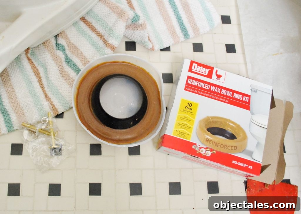 How to Install a Toilet: Step-by-Step Guide for Homeowners 9 Toilet Installation Wax Ring Kit With Bolts And Box