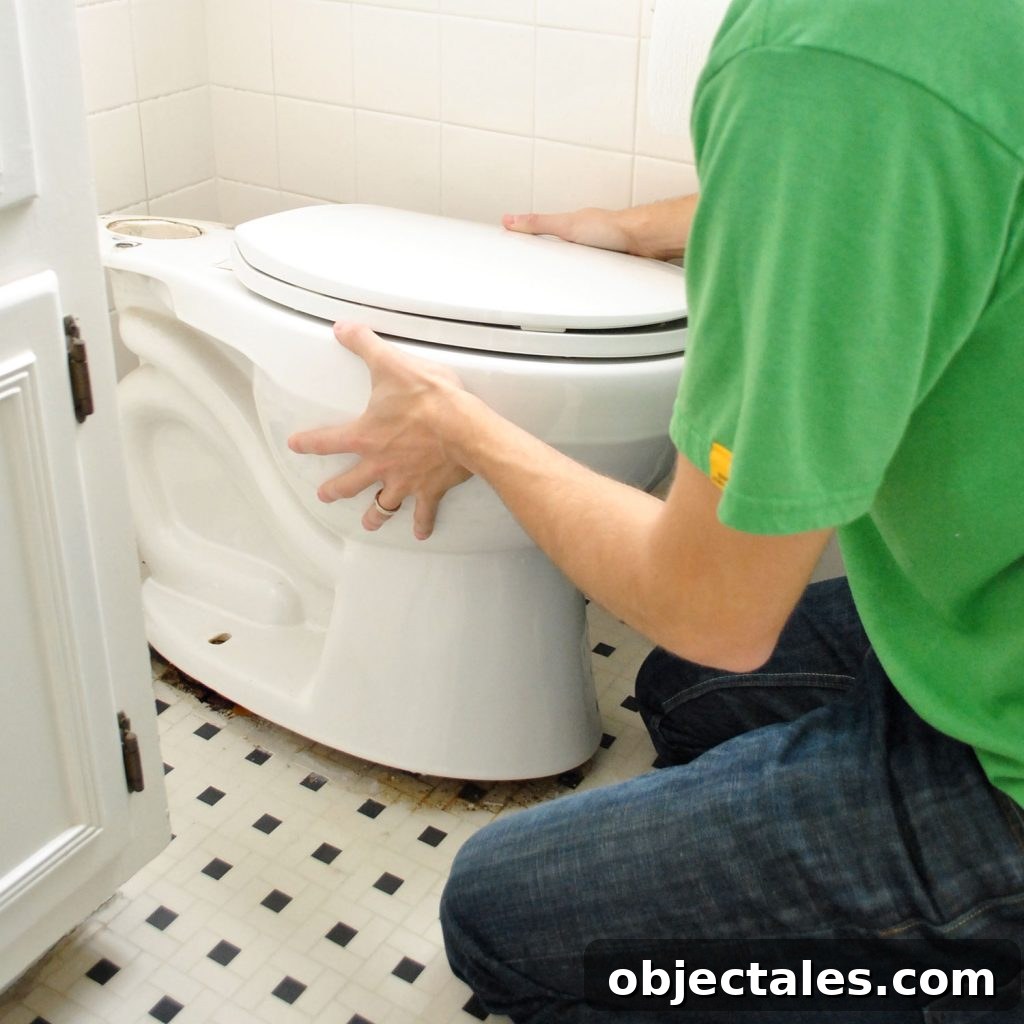 How to Install a Toilet: Step-by-Step Guide for Homeowners 7 John Rocking Old Toilet Bowl To Loosen Wax Ring