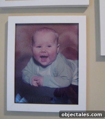 Personal Wall Art Ideas to Showcase Your Style 2 Childhood portrait of my partner, smiling as a little boy