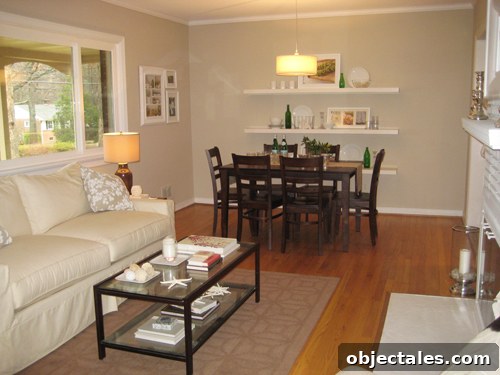 Living/dining room before adding bench