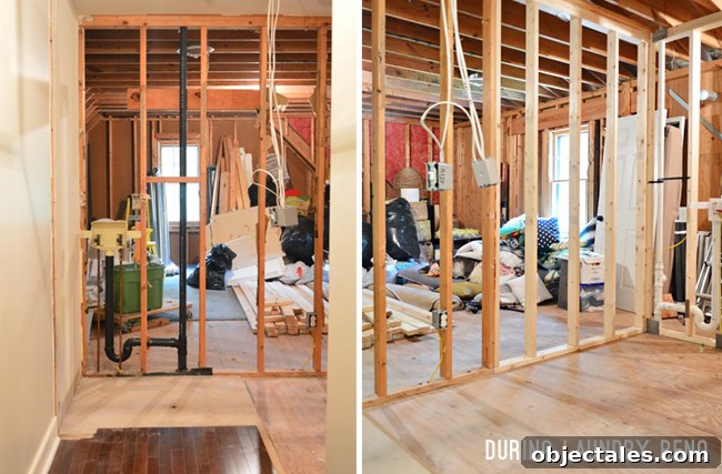 Transforming the Bonus Room Above Our Garage 5 Playroom-During-Laundry-Demo