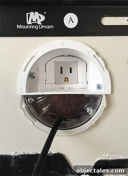 How-To-Hide-TV-Wires-Attachment-In-Wall