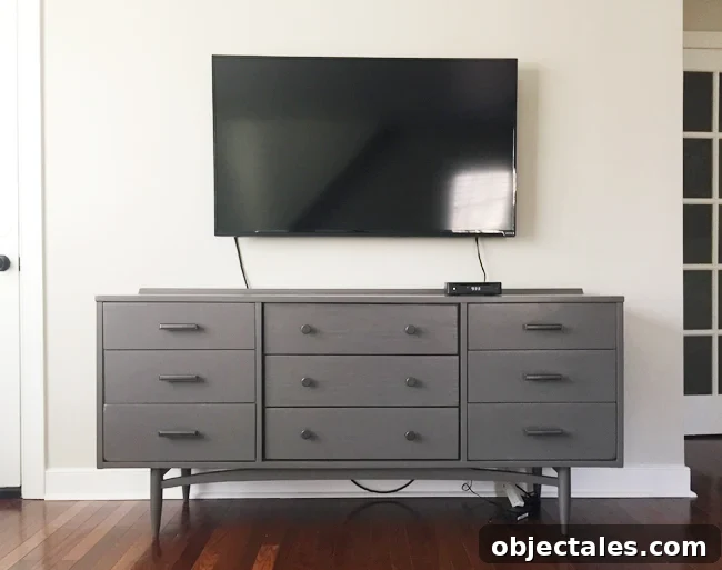 How-To-Hide-TV-Wires-Television-Mounted-To-Wall