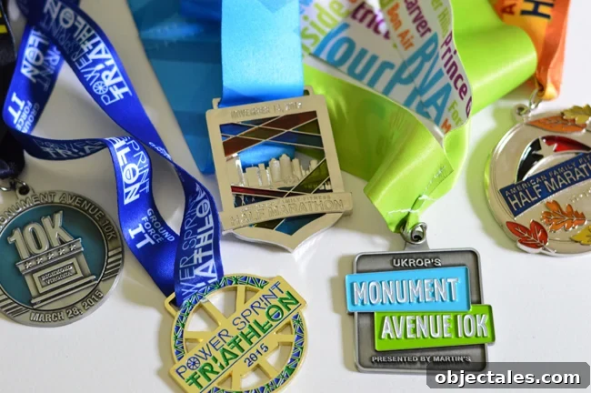 How to Turn Race Medals into Christmas Ornaments 3 running race medals before becoming christmas ornaments