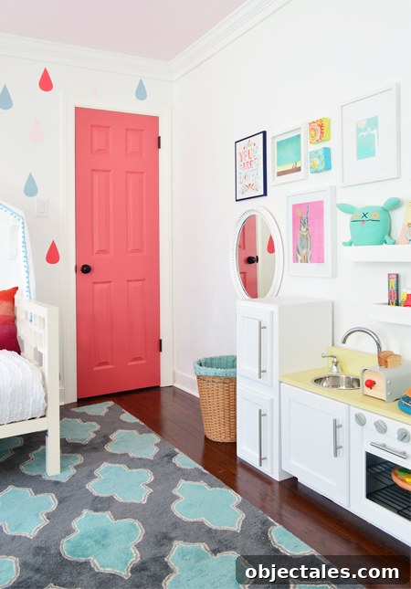 Our Daughter's Bedroom Through the Years 20 EvolutionGirlsRoom-WallofFun