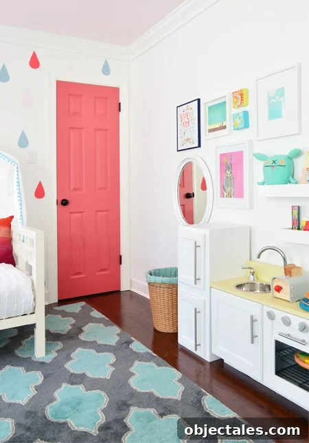 Our Daughter's Bedroom Makeover Timeline 19 EvolutionGirlsRoom-WallofFun