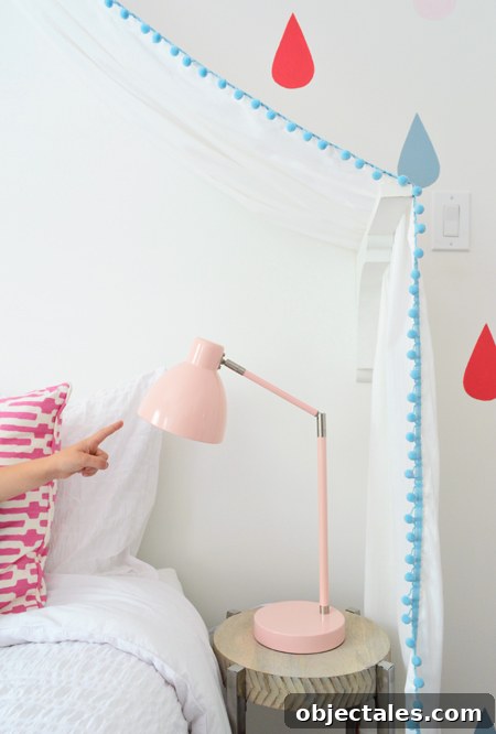 Our Daughter's Bedroom Through the Years 23 GirlsRoom-Pink-Touch-Lamp-Bedside