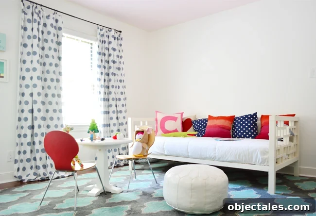 Our Daughter's Bedroom Makeover Timeline 7 EvolutionGirlsRoom-Painted