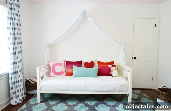 Our Daughter's Bedroom Through the Years 9 EvolutionGirlsRoom-Canopy