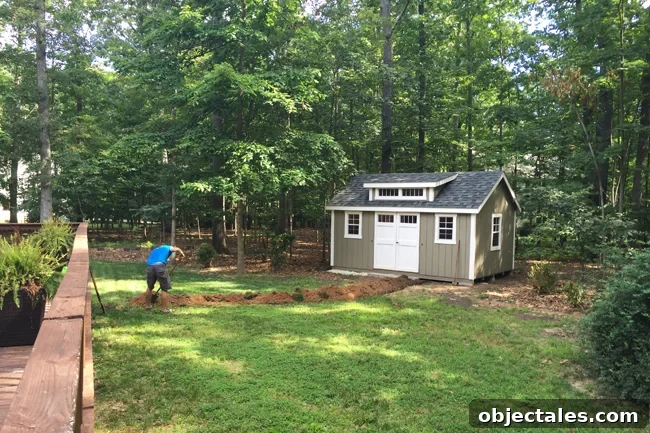 Choose the Right Backyard Storage Shed 10 Shed-Electrical-Digging-Trench