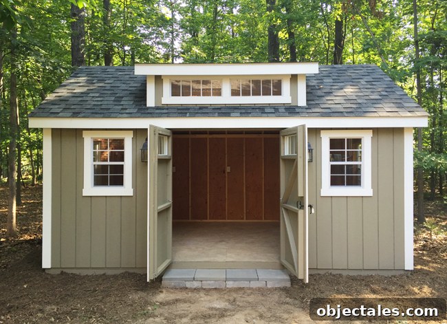 Choose the Right Backyard Storage Shed 13 Shed-After-Straight-Doors-Open