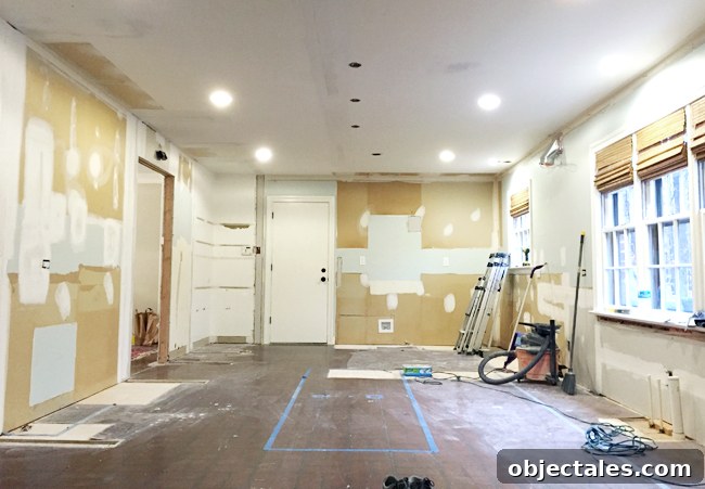 Kitchen Remodel Progress: Gutting and Rebuilding 10 kitchen-demo-drywalled