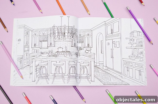 Behind the Scenes of Creating a Coloring Book 14 color-at-home-coloring-book-luxury-kitchen-alt