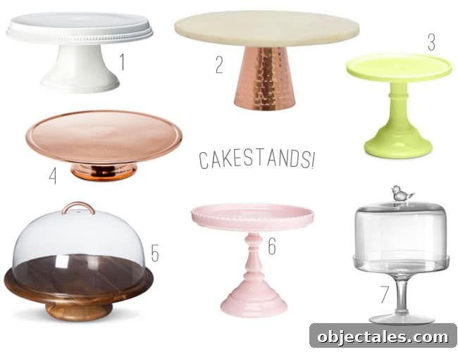 cake stands collection