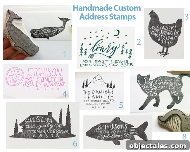 handmadecustomaddressstampsetsy