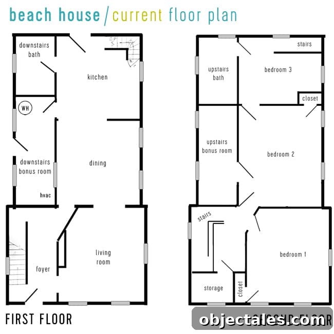 Beach House Video Tour and Floor Plan Walkthrough 2 beach-house-tour-current-floor-plan