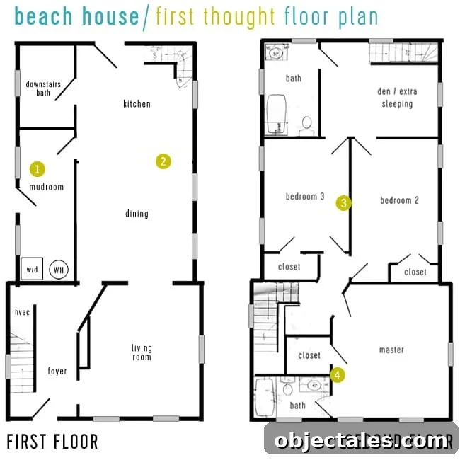 Beach House Video Tour and Floor Plan Walkthrough 3 beach-house-tour-first-thought-floor-plan