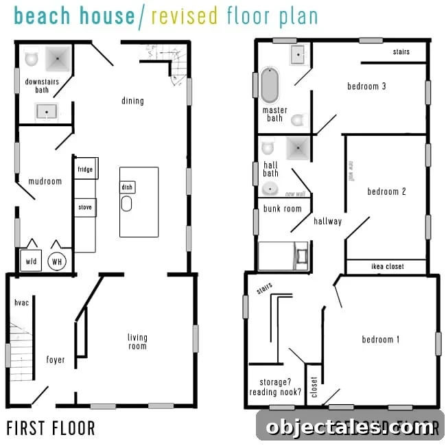 Beach House Video Tour and Floor Plan Walkthrough 4 beach-house-tour-revised-floor-plan