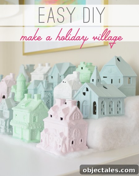 Christmas village easy diy how to make