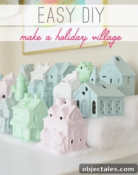 Christmas village easy diy how to make