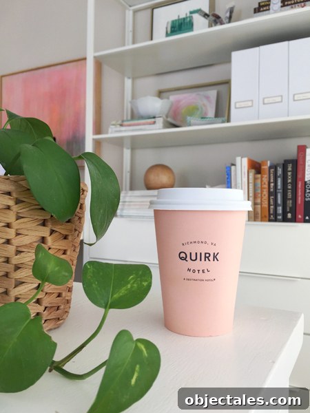 How We Picked Our Beach House Color Using a Strange Method 2 Coffee cup from Quirk Hotel
