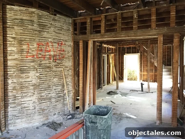 Beach House Gut Renovation: Stripping It Down to the Studs 2 Beach house interior demolition