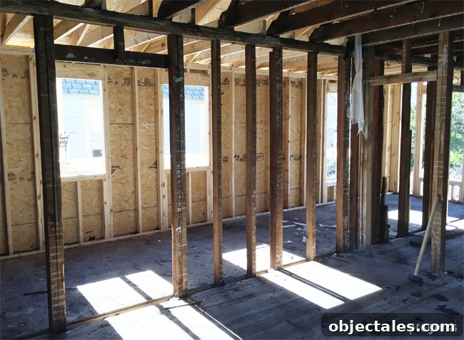 Beach House Gut Renovation: Stripping It Down to the Studs 20 After rebuild from same angle