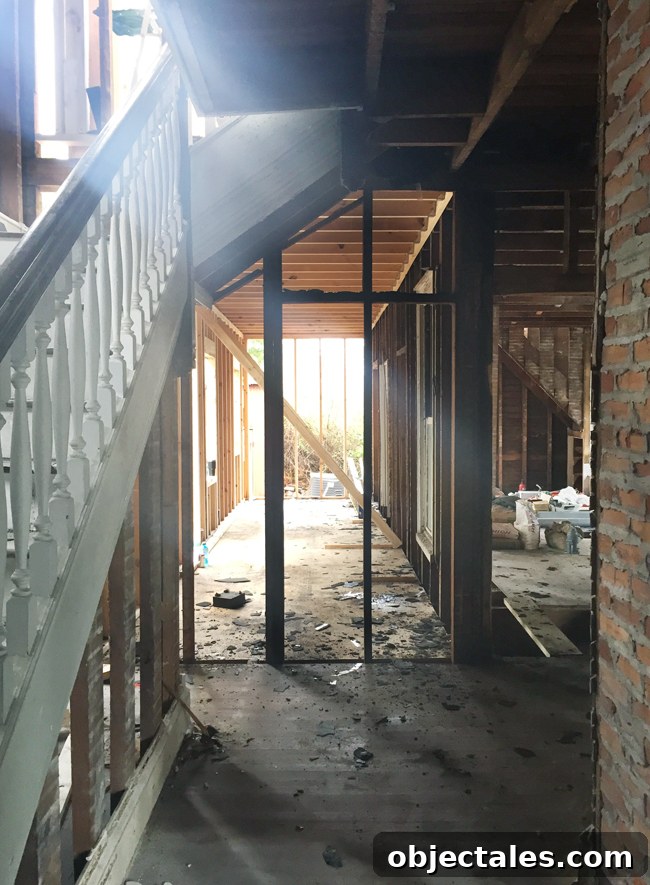 Beach House Gut Renovation: Stripping It Down to the Studs 22 Downstairs foyer view after rebuild