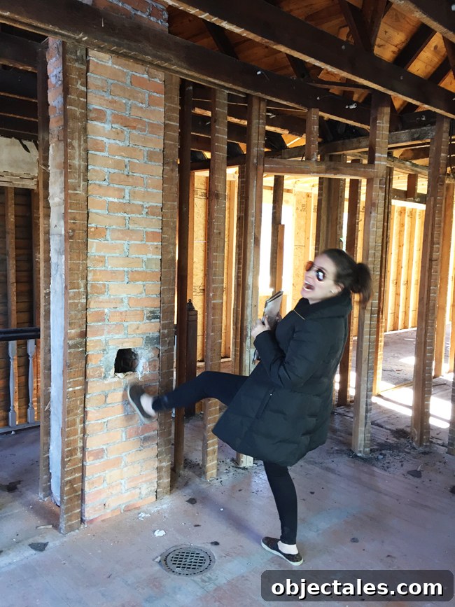 Beach House Gut Renovation: Stripping It Down to the Studs 7 Silly outtake in the house
