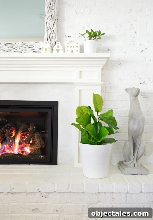 Realistic Faux Fiddle Leaf Fig That Looks Truly Lifelike 6 Faux fiddle leaf fig in styled room