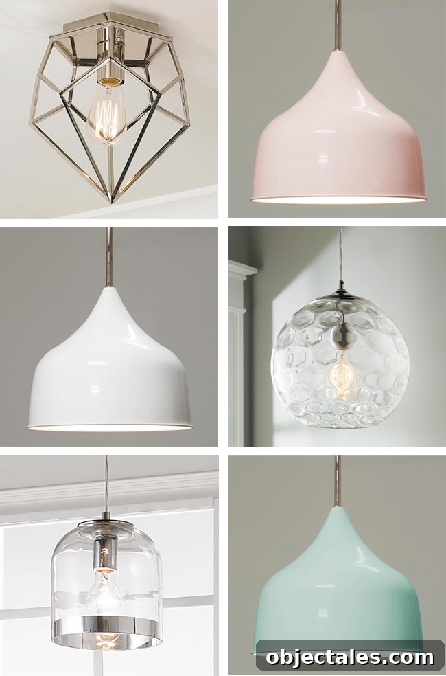 Convertible metal pendants and glass options