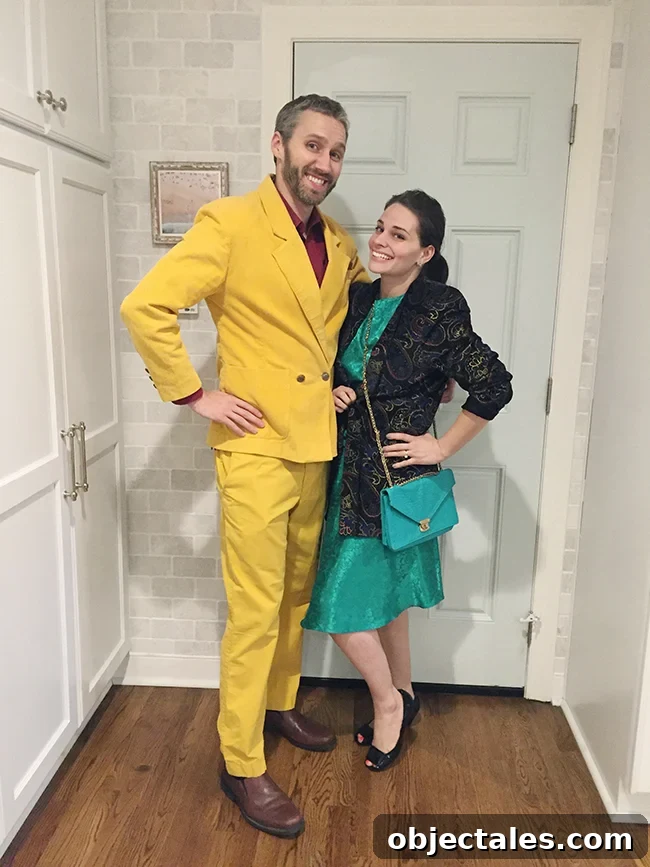 Thrift store date night group photo