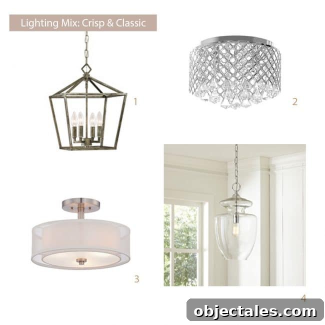 How to Mix and Match Light Fixtures for Stunning Rooms 7 how to select light fixtures classic mood board