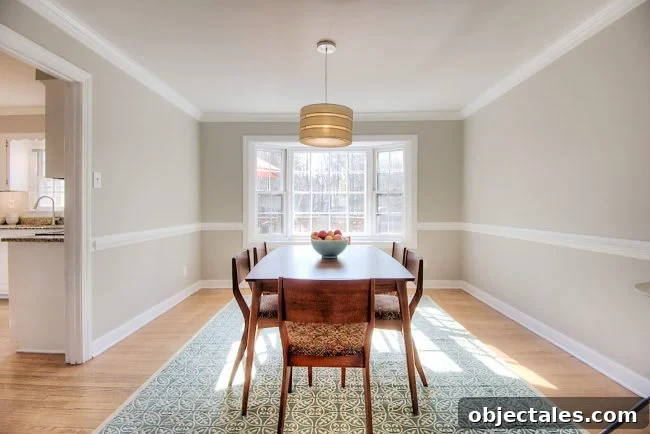 Dining room after