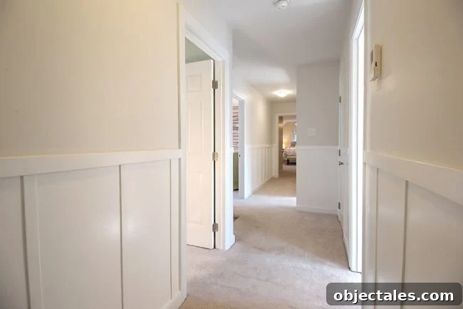 Hallway board and batten