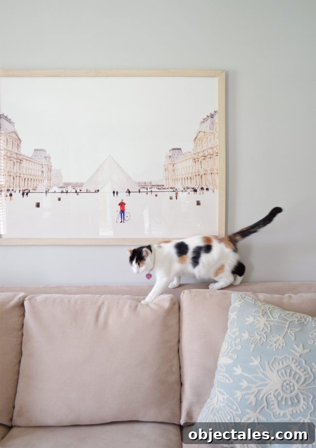 neutral living room minted large paris art