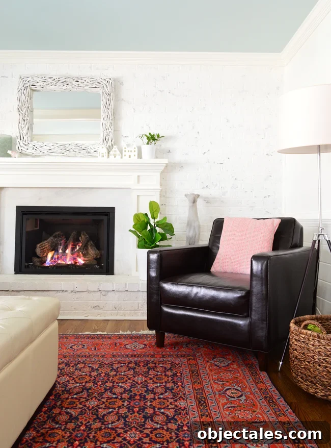 Foyer painting with warm tones