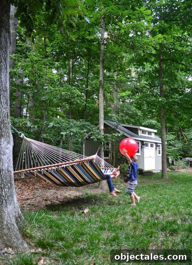 Backyard hammock