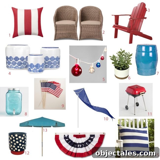 How We Planned Our Patriotic Front Porch and Yard 9 fourth of july outdoor decorations mood board