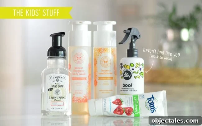 Kids Soap Hair Care And Toothpaste