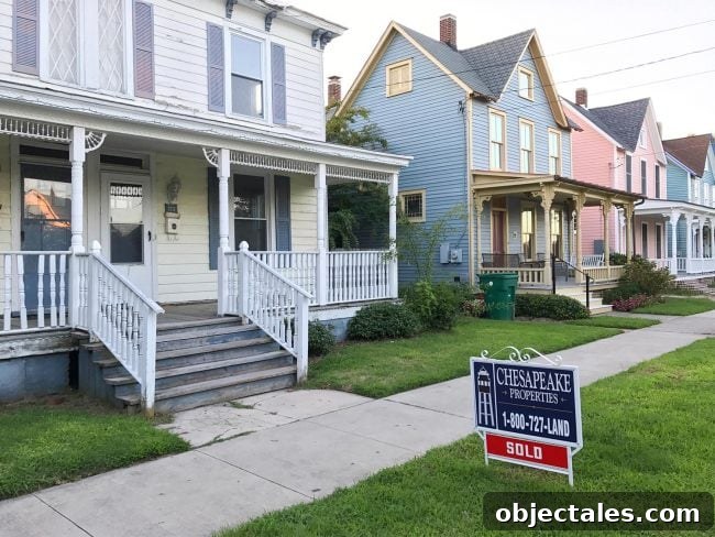 Street view showing proximity to the pink house